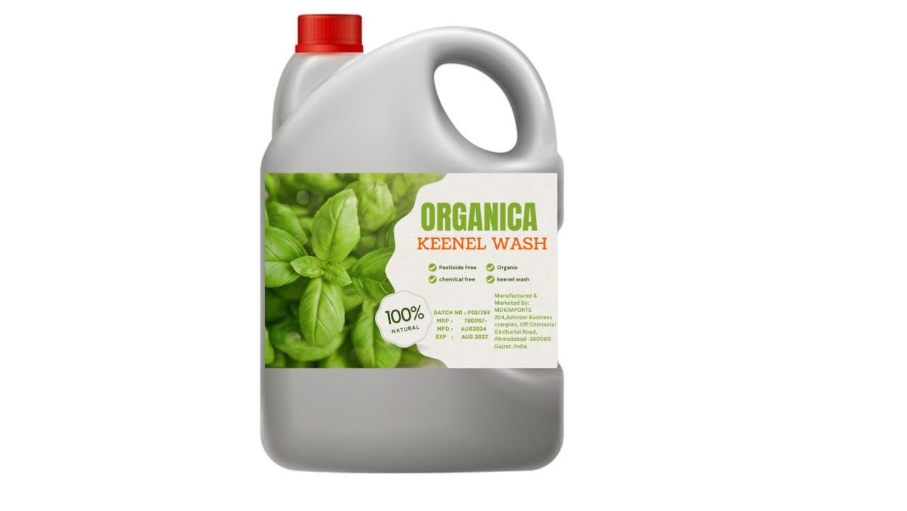 Organica Kennel wash | tickzoff | To disinfect house | To removes bad odor in house caused by pets 5 LITTER