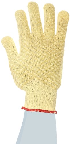 Ansell GoldKnit 70-310 Kriss - Guantes cruzados, resistentes a los cortes, revestimiento de punto en forro de Kevlar, grande (paquete de 12 pares)