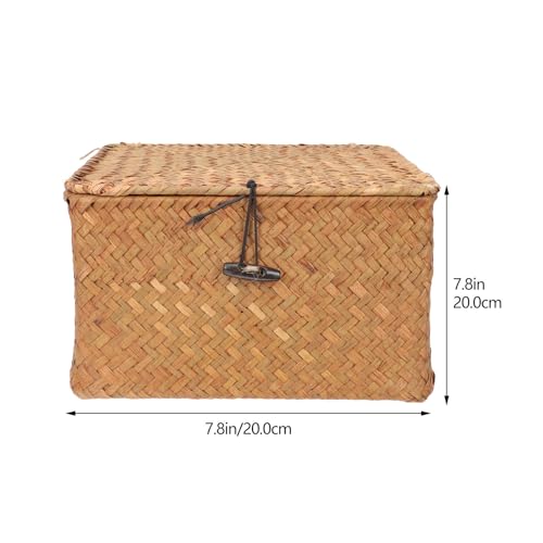 Boîtes de rangement multifonctions en rotin naturel pour objets divers - 3