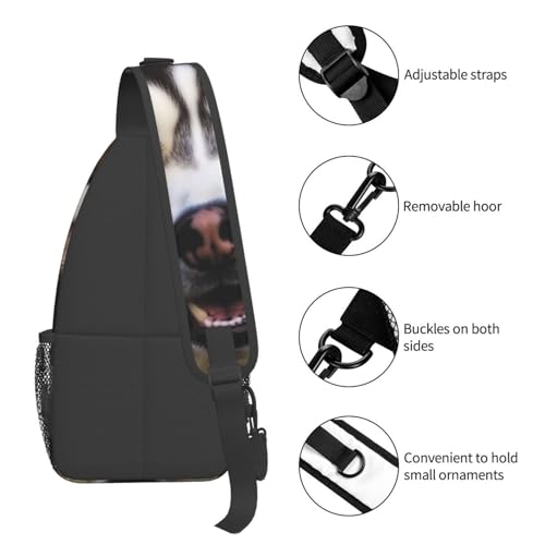 Bolso cruzado Stupid Husky para hombres y mujeres miniatura 5