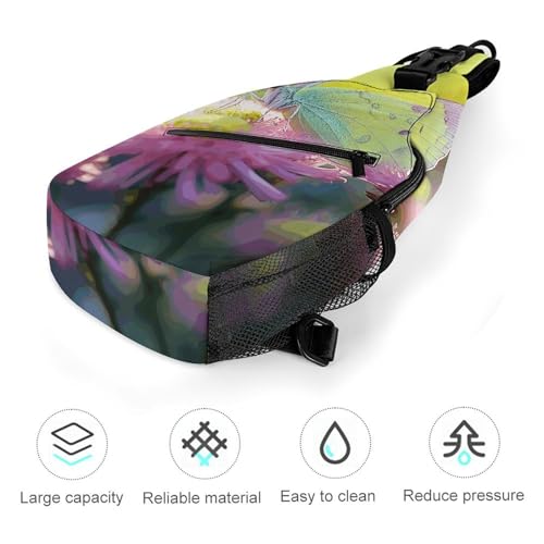 Bolso tipo sling amarillo para viaje y deporte miniatura 5