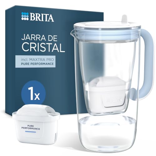 BRITA Jarra filtradora de agua MAXTRA cristal, 1x filtro Pure Per...