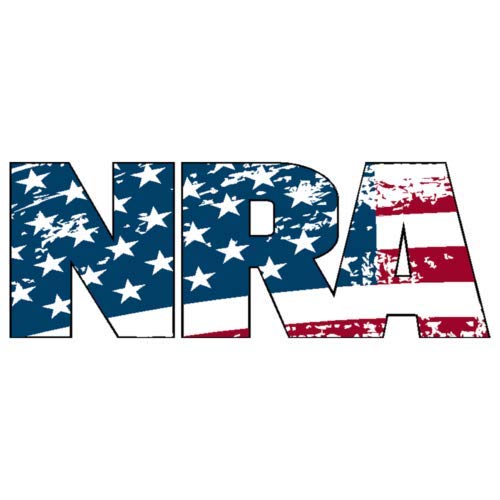 NRA National Rifle Association Gun Rights 2nd Amendment American Flag Autocollant graphique Auto mur ordinateur portable
