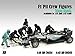 Formula One F1 Pit Crew 7 Figurine Set Team Black for 1/18 Scale Models by American Diorama 76551