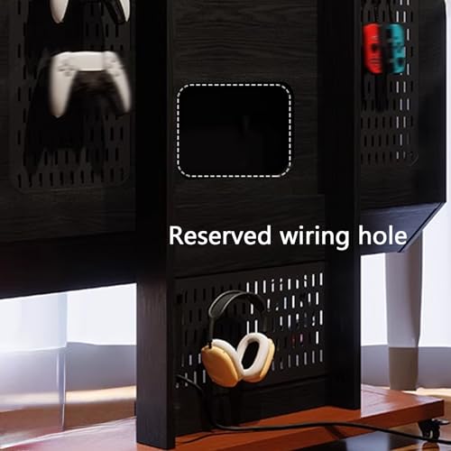 Soporte móvil para TV con marco de madera y ruedas para pantallas hasta 55" miniatura 4