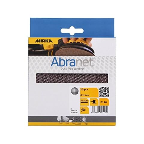Mirka Abranet Netz-Schleifscheiben Ø 125 mm Klett / Korn P120 / 10 Stk / zum Schleifen von Holz, Spachtel, Lack, Kunststoff / AE232F1012 Cover
