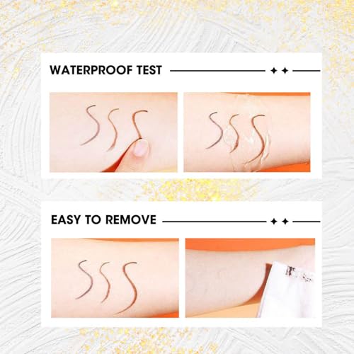 Delineador de ojos lápiz gel resistente al agua negro miniatura 6