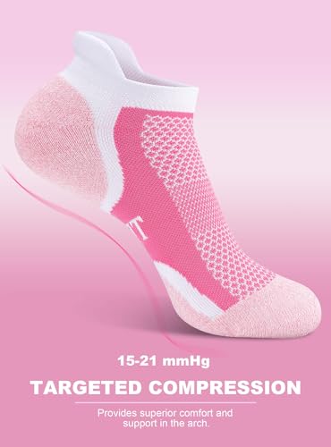 Image of Trusiel Women Ankle Compression Athletic Running Socks Low Cut 5 Pairs