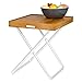 Bo-Camp Urban Outdoor 1404320 Holz Tablett 2in1 Serviertablett & Tischplatte Camping Frühstück Griff Bambus