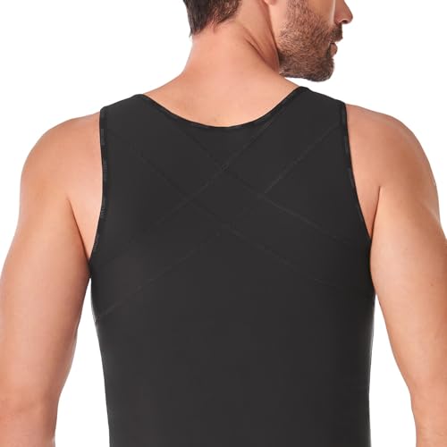 Ann Chery 2034 Men’s Powernet Compression Vest | Abdominal Control, Back Support, and Posture Correction | Men’s Shapewear4