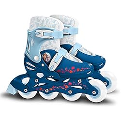 Patines Niña Princesas Stamp- Adjustable IN-Line Frozen II Size 30-33 Disney, Color azul, Talla (RN244302)