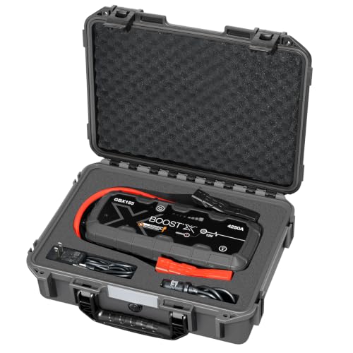 Case for NOCO Boost X GBX155 & GB150 Hard Shell Carrying Case with Custom Foam | Shockproof Case Compatible with NOCO GBX155 GB150 Jump Starter - for Car Boat Truck Owners | for Emergency & Travel