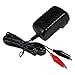 UPG D1724 Sealed Lead Acid Battery Charger (6V/12V Switchable Single-Stage With Alligator Clips)
