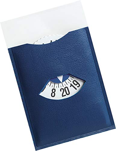 Agendepoint.it Disco orario auto europeo per parcheggio adesivo da vetro 2 pezzi blu con mezz'ora 7x12