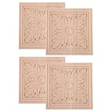 Appliques et incrustations en bois : ces appliques sculptées en bois de qualité sont fabriquées à partir de bois résistant, offrant une amélioration aux meubles et à la décoration, aux autocollants décoratifs pour armoires et aux appliques pour meubles à faire soi-même