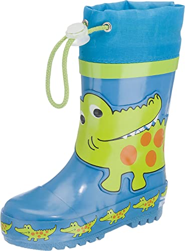 Playshoes Unisex Kid's Rain Boot Wellies Fire Crocodile Wellington Rubber