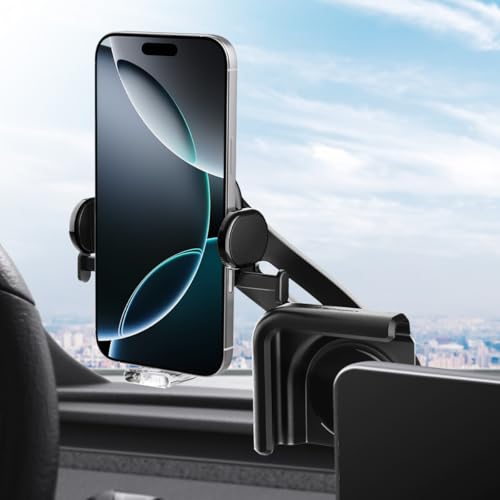 Image of Spigen TapLock Adhesive-Free Screen Mount Designed for Tesla Model Y | For Model Y /3 /S /X /Juniper /Cybertruck - Compatible with iPhone, Samsung, and More