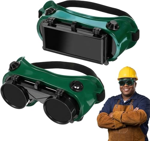 Flip-Up Soldering Goggles with Shade