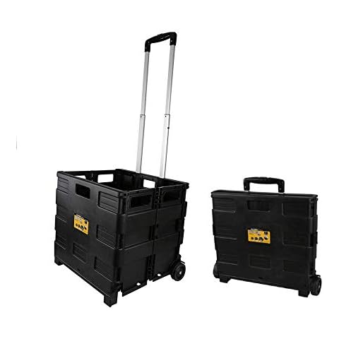 Olympia Tools 85-010 Grand Pack-N-Roll Portable Tools Carrier with Telescopic Handle, 80 Lb. Load Capacity, Black Cover