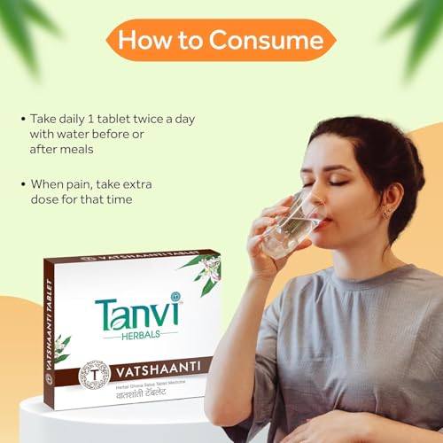 Image of Vatshaanti Tablet | Herbal Supplement For Body Pain and Gas | Completely natural | Safe and effective | GMP Certified | 90 Tabs (Pack of 3)