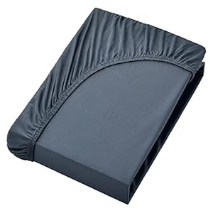 NatureMark Jersey Spannbettlaken, Spannbetttuch 100% Baumwolle in vielen Größen und Farben MARKENQUALITÄT ÖKOTEX…