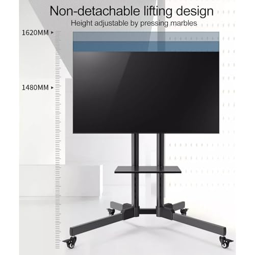 Soporte móvil para TV con ruedas para pantallas de 32 a 70 pulgadas miniatura 4