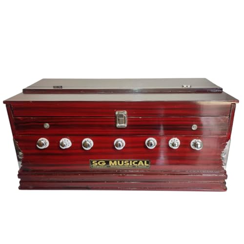 SG Musical Harmonium - 7 Stopper, 39 Keys Affordable Octave Range | Ideal Harmonium Musical Instrument