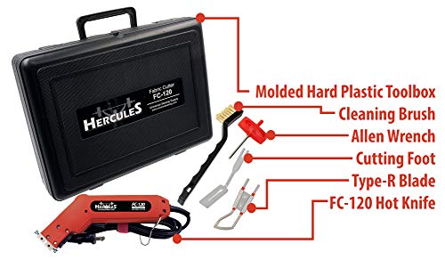 Hercules 120-Watt Hot Knife Fabric Cutter and Heat Sealer – Model FC-120