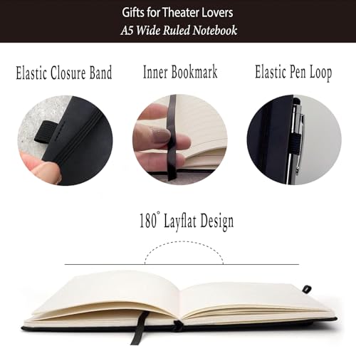 Journal de vie de théâtre A5 pour ne plus perdre vos notes de scène