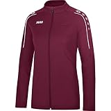 JAKO Damen Freizeitjacke Classico, maroon, 40, 9850