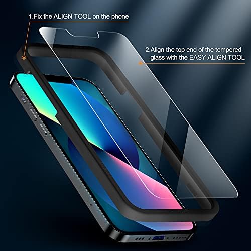 Migeec [3 Pack] Screen Protectors Tempered Glass For iPhone 14/13/ iPhone 13 Pro Protective Film Anti-Scratch, Anti-Oil, Anti-Bubbles