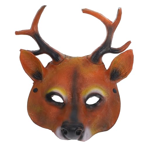 LIFKOME Masquerade Party Mask Reindeer Mask Adult Full Face Costume Prop Unique Design for Halloween and Christmas