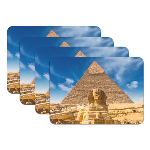 Sets de table caoutchouc Pyramides de Gizeh lavable et antidérapant - 2