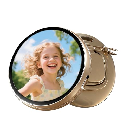 1.89 Digital Photo Frame Button Badge Mini LED Electronic Pin Touch Control Photo & GIF Animation Display Ideal for Events Gifts