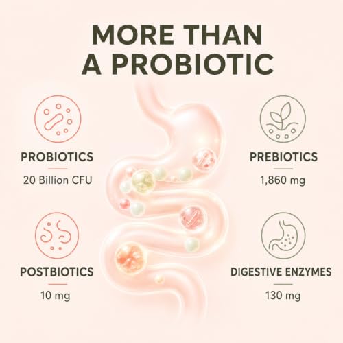 Lifebooil Probiotic Powder with Digestive Enzymes Packets