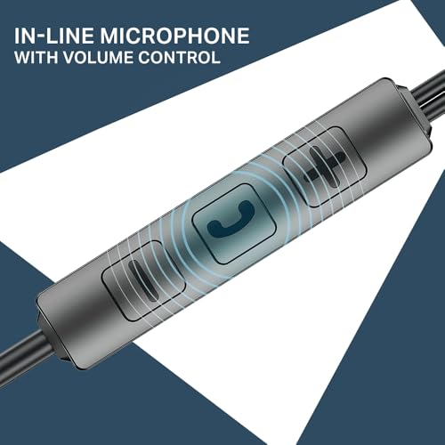 Image of boAt Bassheads 55 Wired Earphones with 10mm Drivers, Metallic Buds, in-Line Mic & Lightweight Design (Black)