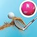 Aymzbd Golf Ball Golf Practice Ball 2.36inch Stylish Resin Golf Ball Golf Accessories for Prize Souvenir Course Kids Adults Gifts, Pink White