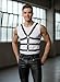 Maeaccx Black Leather Harness for Men, Fashion Chest Belt, Punk Nightclub Accessories