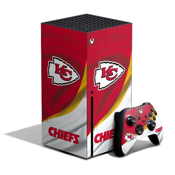 Skinit Decal Gaming Skin Compatible with Xbox Series X Bundle - Officially Licensed NFL Kansas City Chiefs Design