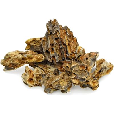 Hanicks Aquarium Stones Fish Tank Rocks Natural Decoration for Aquascaping (Dragon Stone, 25KG) — image 1