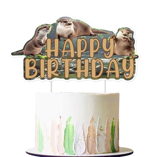 Décorations de fête d'anniversaire loutre de mer et animaux marins pour table