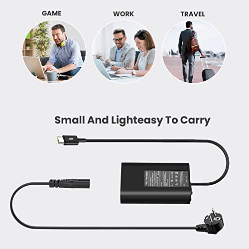 Eansiya Cargador portátil Tipo C 65W Compatible con DELL Latitude 5410 5420 5520 7420 7430 7480 7490 Inspiron 14/16/7620, Chromebook 3100 2 en 1 y XPS 13 LA65NM190 - imagen 7
