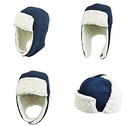 Kids Toddler Winter Hat Warm Fleece Trapper Hat Earflap Beanies Windproof Ski Snow Hat Russian Ushanka Cap for Boys Girls