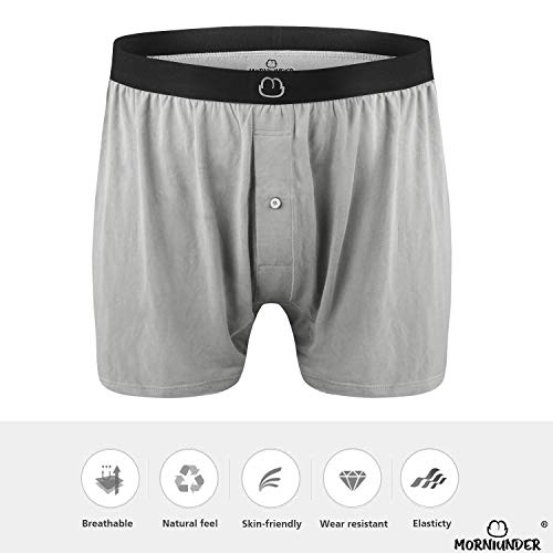 Mens Underwear Bamboo Rayon Boxer Shorts Boxers for Men Cool Breathable 4 Pack3