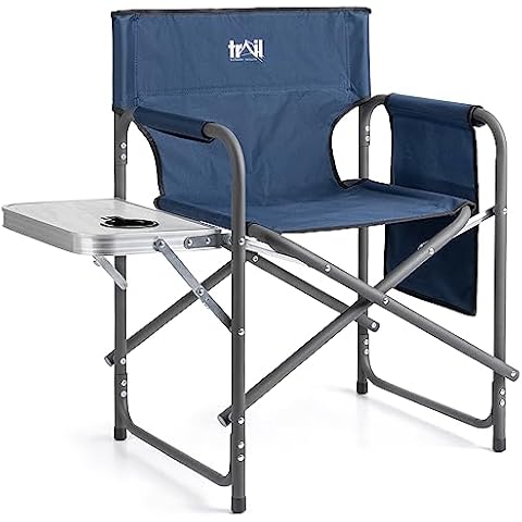 Trail Folding Directors Chair with Table Cover