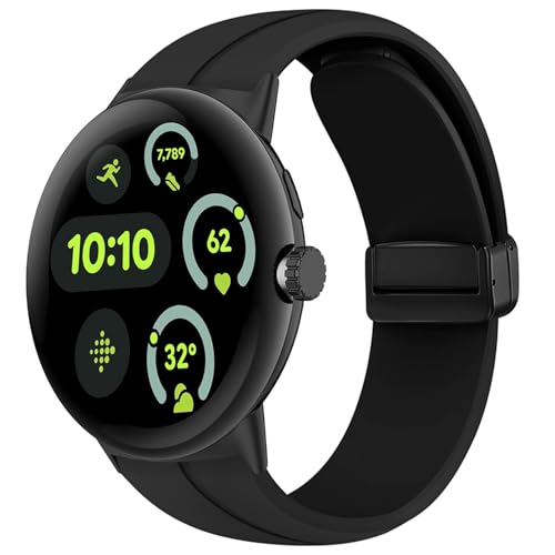 [ULIGADUO] poh ݊For Google Pixel Watch 3X}[gEHb`ɑΉ EHb`oh }OlbgNXv VREHb`oh Y fB[Xoh hy(45mm, ubN)
