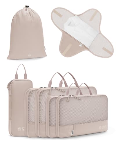 Personal Item Bag with 7 set Packing Cubes Set Carry-On Underseat Bag with Wet Pocket, Shoe Compartment, Compression Organizers for Business, Overnight, Weekend Trip2