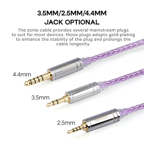 Linsoul Tripowin Zonie 16 Core Silver Plated Cable SPC Earphone Cable for 7hz Zero Dioko Timelesss AE TINHIFI T2 T3 Plus Wan’er Cadenza KZ AS10 QKZ HB