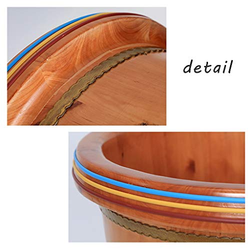 Barril de baño de pies de madera para pedicura miniatura 5