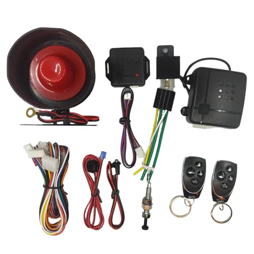Riloer Universal 12 V Car Central Locking Kit Remote Central Locking Kit Compatible with any vehicle equipped with central locking systems CSD100-T253